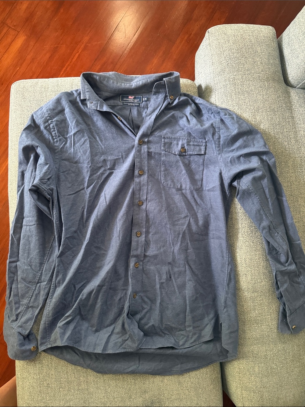 Vineyard Vines Men's Blue Button-Down Oxford Shirt